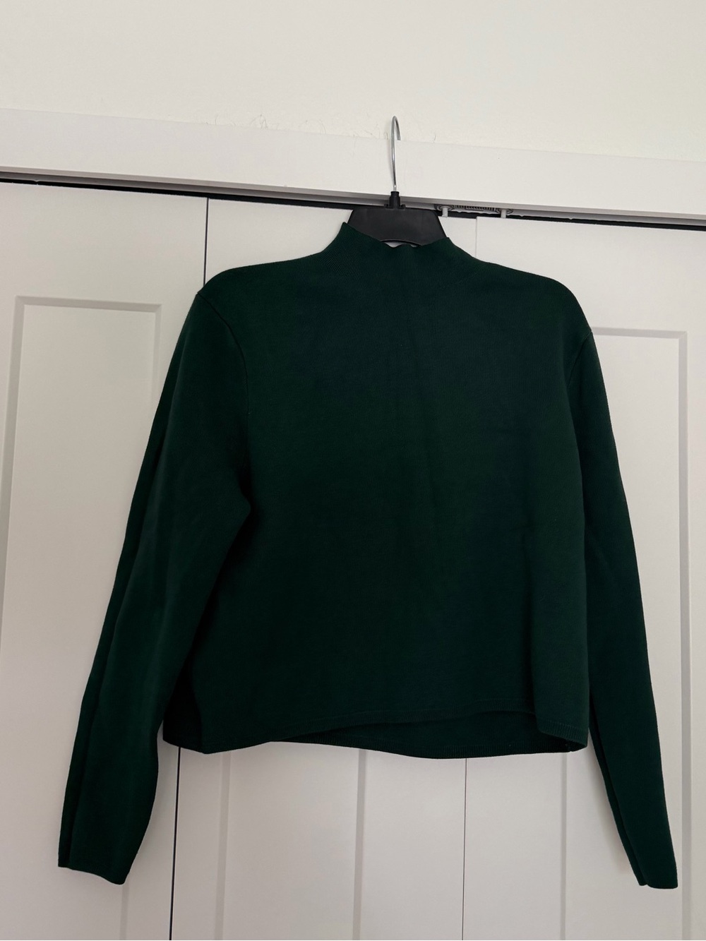 ANTONIO MELANI Deep Green Mock Neck Sweater